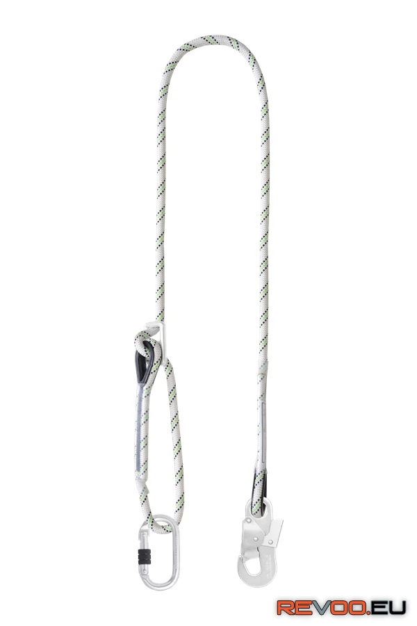 2m hosszú rögzítőpánt +munkapozícionáló, +2 csavaros acélkarabiner, 17mm nyitótávolsággal Kratos KRA-FA4090220