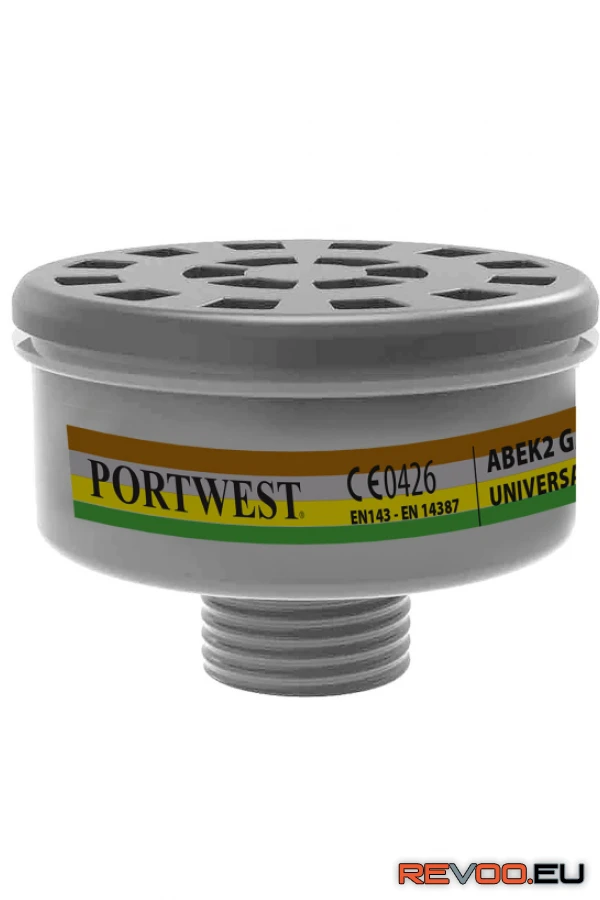 ABEK2 gázszűrőbetét univerzális csatlakozással Portwest P926