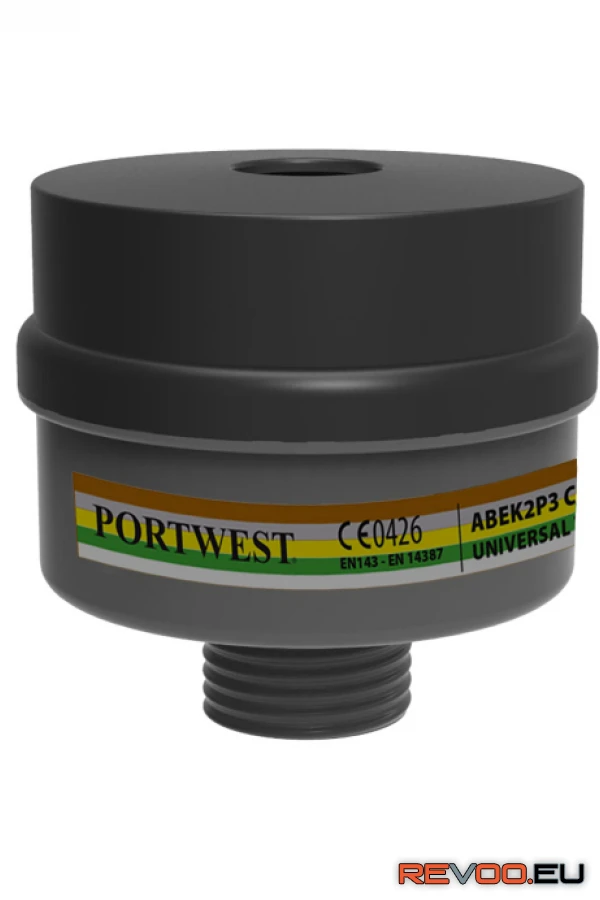ABEK2 P3 kombinált szűrőbetét univerzális csatlakozással (4 db) Portwest P976