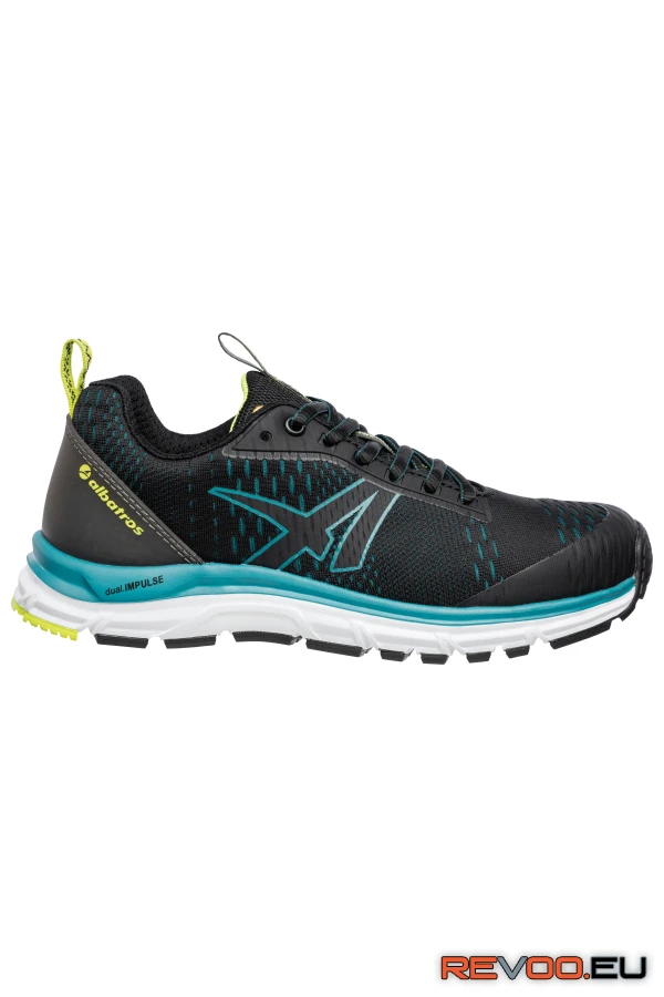 AER55 ST Black Blue Low O1 ESD HRO SRA cipő Albatros ALB-654940-42