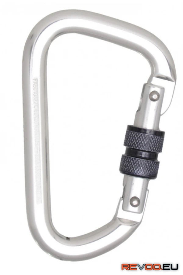 Alumínium csavaros reteszelő karabiner 22,5mm nyílással Kratos KRA-FA5010322