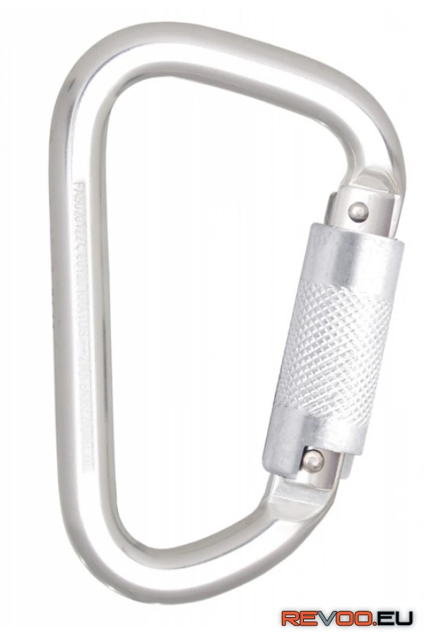 Alumínium karabiner, negyedfordulatos zárral, 21mm nyitótávolsággal Kratos KRA-FA5020122