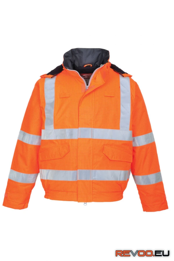 Bizflame Rain Hi-Vis antisztatikus lángálló bomber kabát Portwest S773