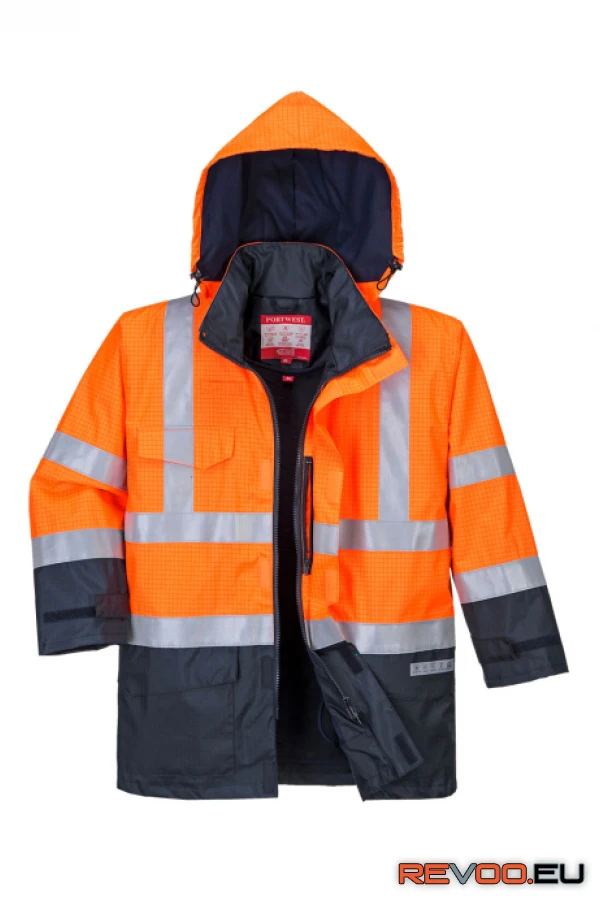 Bizflame Rain Hi-Vis Multi-Protection lángálló kabát Portwest S779