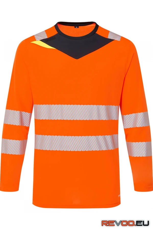 DX4 Hi-Vis környakas hosszú ujjú póló Portwest DX416