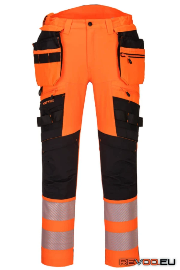 DX4 Hi-Vis nadrág lecipzározható lengőzsebbel Portwest DX442