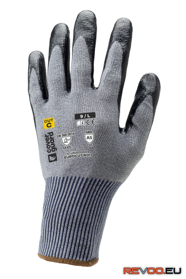 Eurocut N313 TDM C vágásbiztos nitril kesztyű Coverguard 1CUNS00
