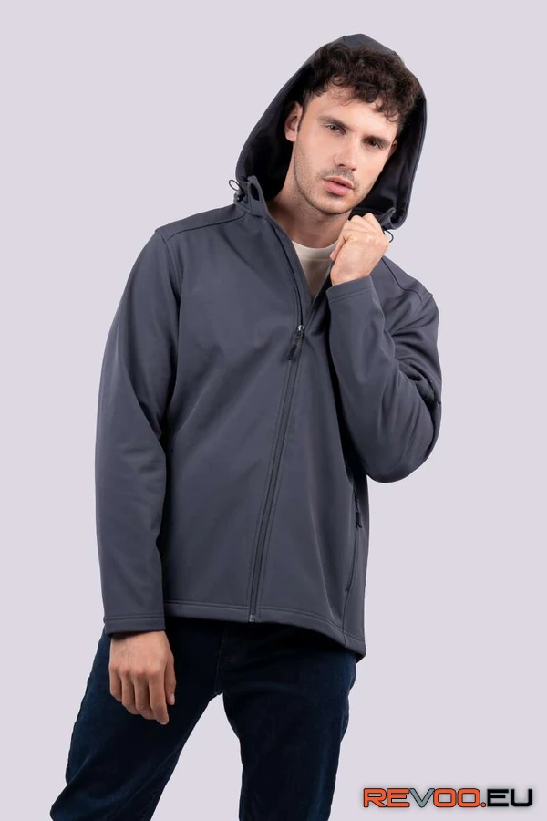 Férfi 3 rétegű levehető kapucnis softshell dzseki Legend Classics LE820