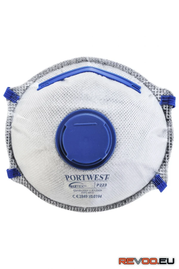 FFP2 NR D aktívszenes szelepes pormaszk Portwest P223