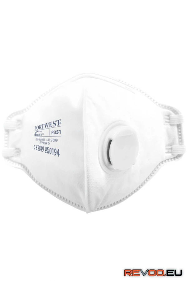 FFP3 NR D szelepes félbehajtható pormaszk (20 db) Portwest P351