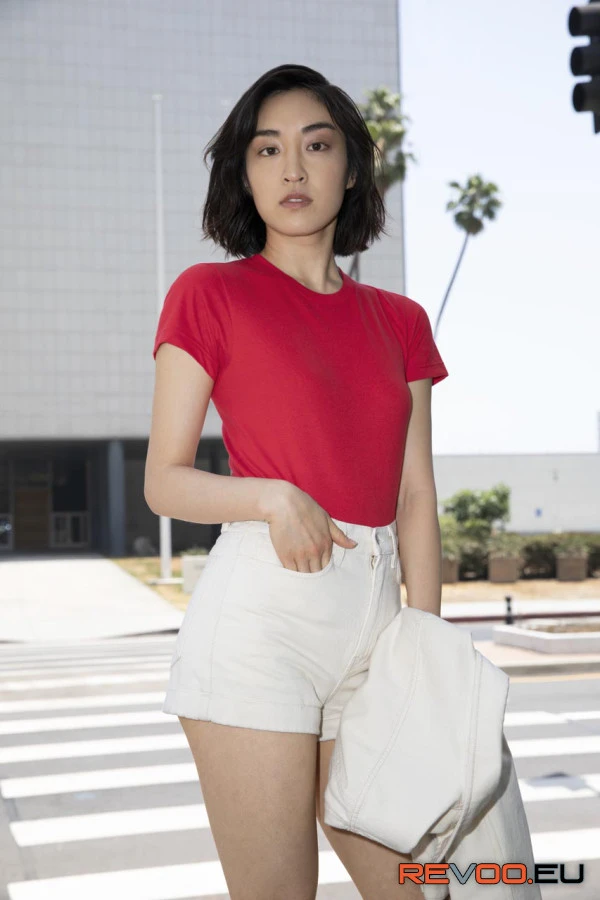 Finom rövid ujjú póló American Apparel AA2102