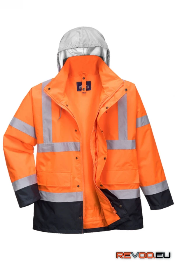 Hi-Vis 4 az 1-ben Contrast Traffic kabát Portwest S471