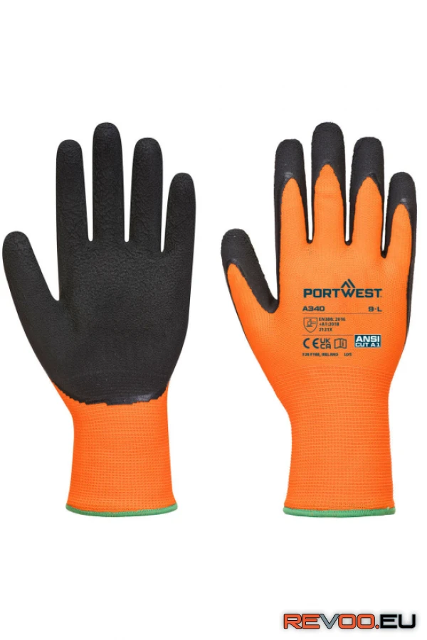 Hi-Vis Grip latex kesztyű Portwest A340