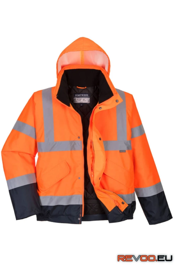 Hi-Vis kéttónusú bomber kabát Portwest S266