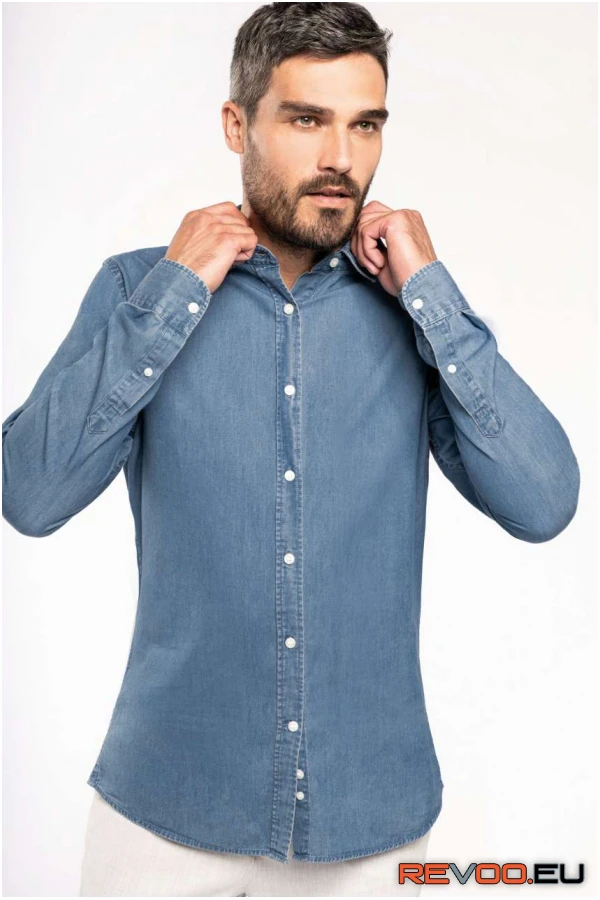 Hosszú ujjú ing (chambray) Kariban KA512