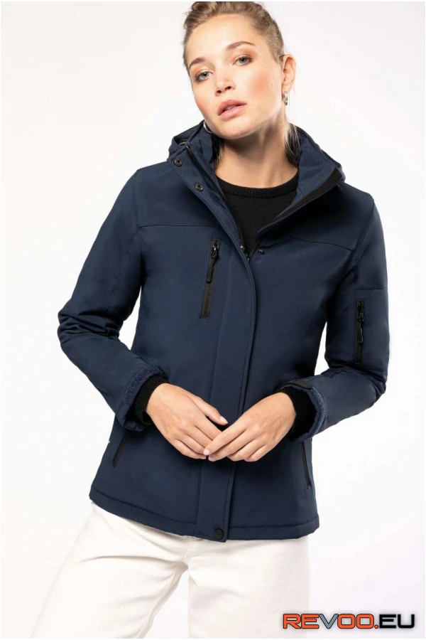 Kapucnis bélelt softshell kabát Kariban KA651