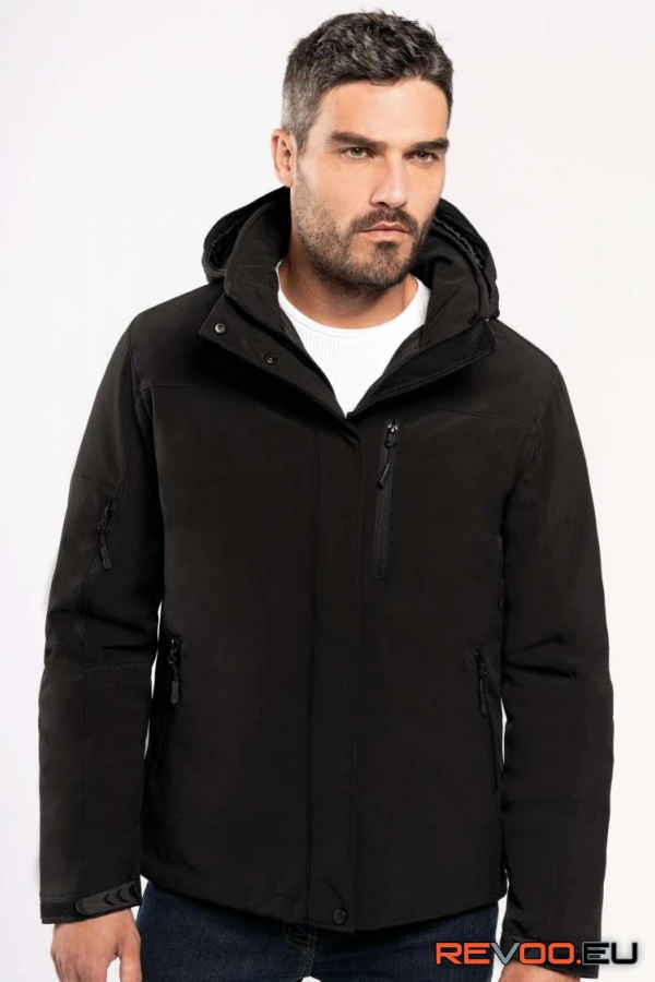 Kapucnis softshell bélelt kabát Kariban KA650