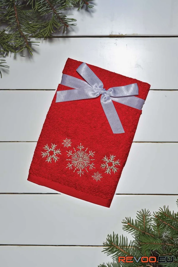 Karácsonyi törölköző - hópelyhek II Olima OLXMAS15
