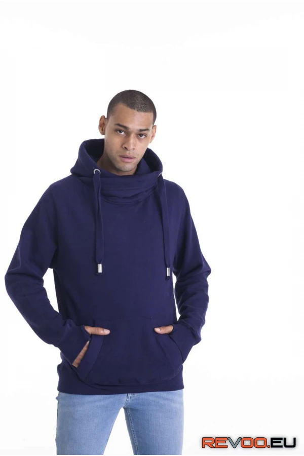 Kereszt nyakú kapucnis pulóver Just Hoods AWJH021