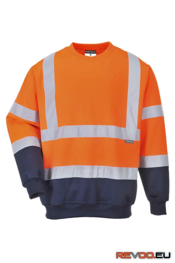 Kéttónusú Hi-Vis pulóver Portwest B306