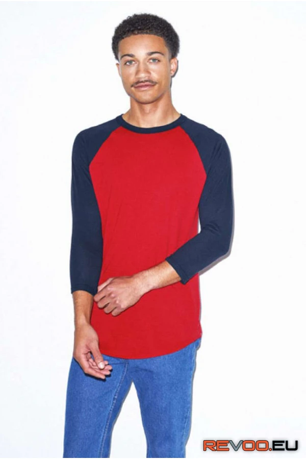 Kevertszálas 3/4-es ujjú póló American Apparel AABB453