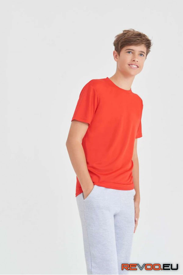Kid Cool újrahasznosított környakas póló AWDis JC201J