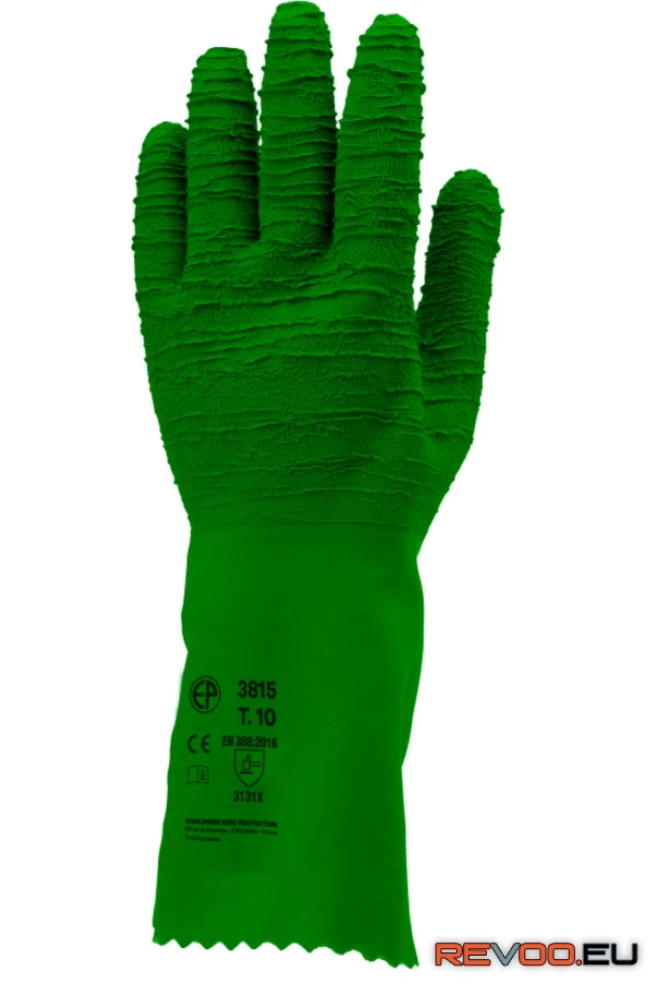 Mártott krepp latex érdes kesztyű Euro Protection MO3815