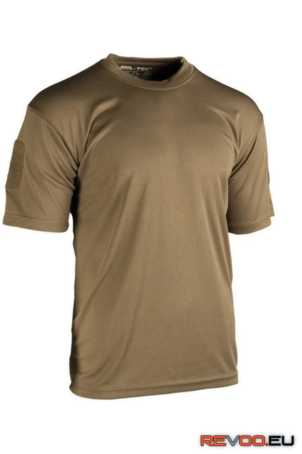 Quick Dry rövid ujjú taktikai póló, coyote Mil-Tec POL02190-2195