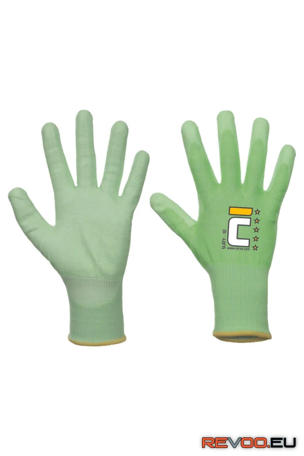 Slaty PU vágásbiztos kesztyű Cut D (12 pár) Cerva c01080307