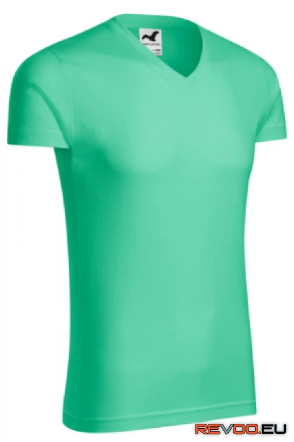 Slim Fit V-neck póló Adler-Malfini MAL-146