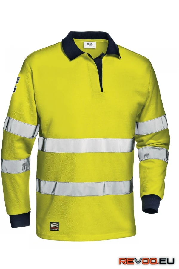 Supertech hosszú ujjú galléros póló Sir Safety System SSY-MC6215ED-L
