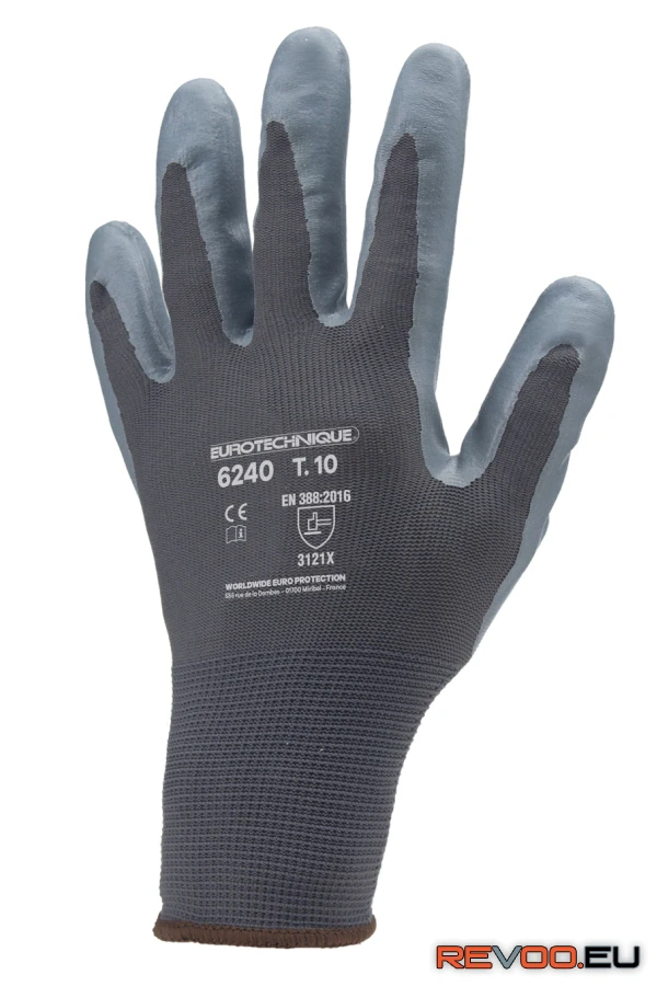 Szerelőkesztyű PA/tenyér habosított nitril mártott Euro Protection MO6240