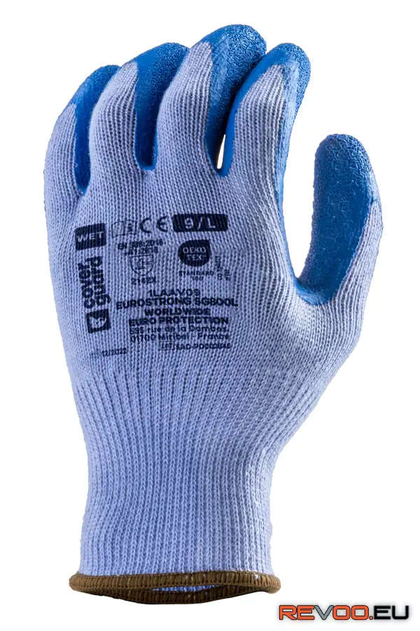 Szerelőkesztyű vastag latex csúszásbiztos tenyérrel Euro Protection 1LAAV