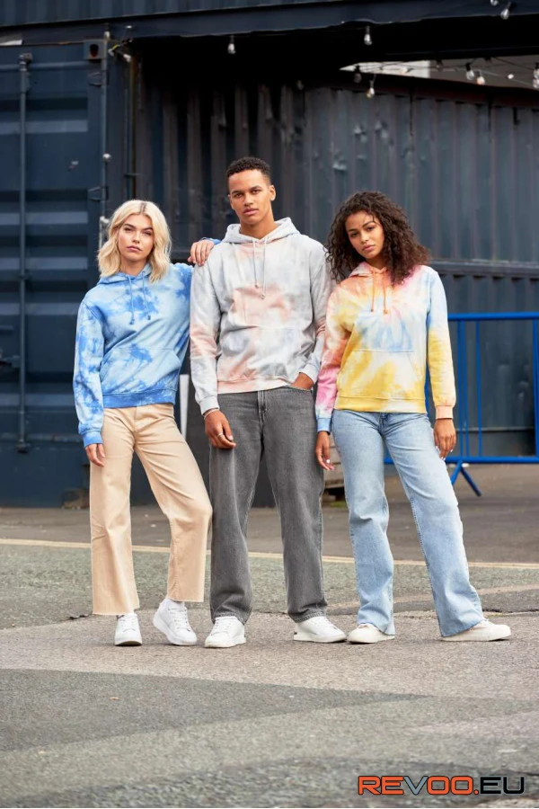 Tie-dye kapucnis felső Just Hoods AWJH022