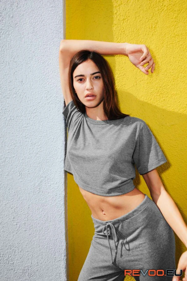 Tri-blend kevertszálas rövid top American Apparel AATR480