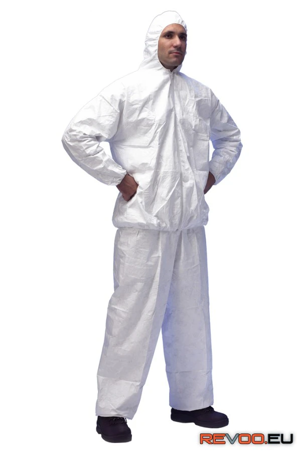 Tyvek kapucnis cipzáras dzseki Dupont MO40310
