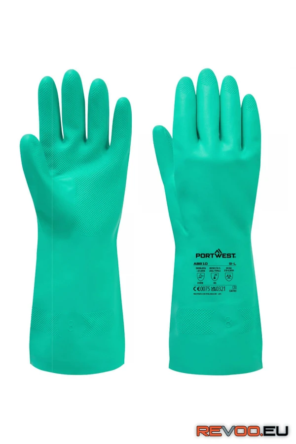 Vegyszerálló B 16 nitril kesztyű (12 pár) Portwest AB810