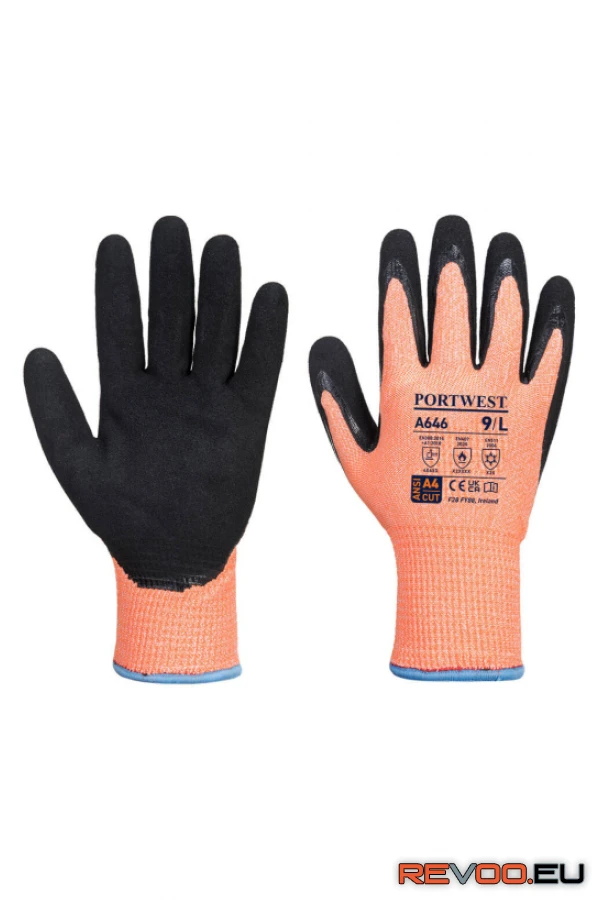 Vis-Tex Winter HR Cut vágásbiztos nitril kesztyű Portwest A646
